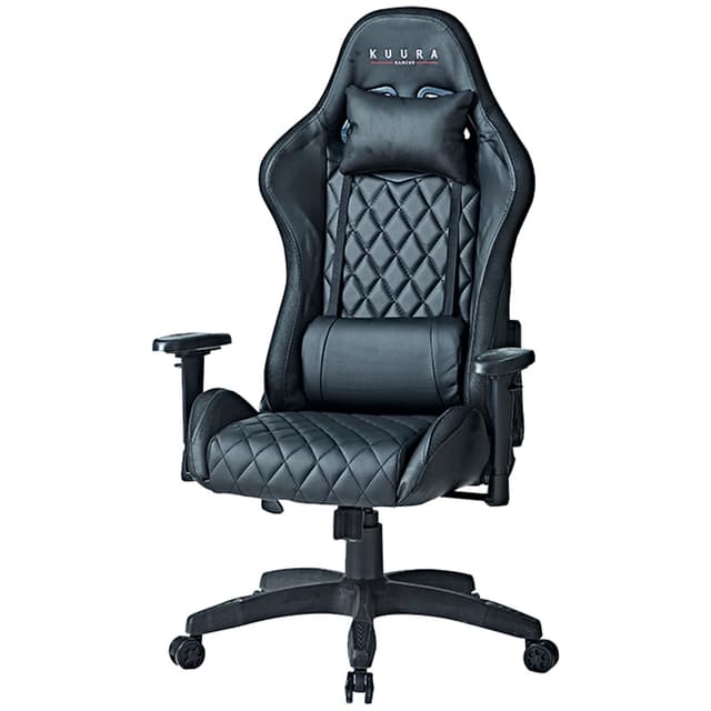 Kuura Gaming Gamerstol RGB, Sort