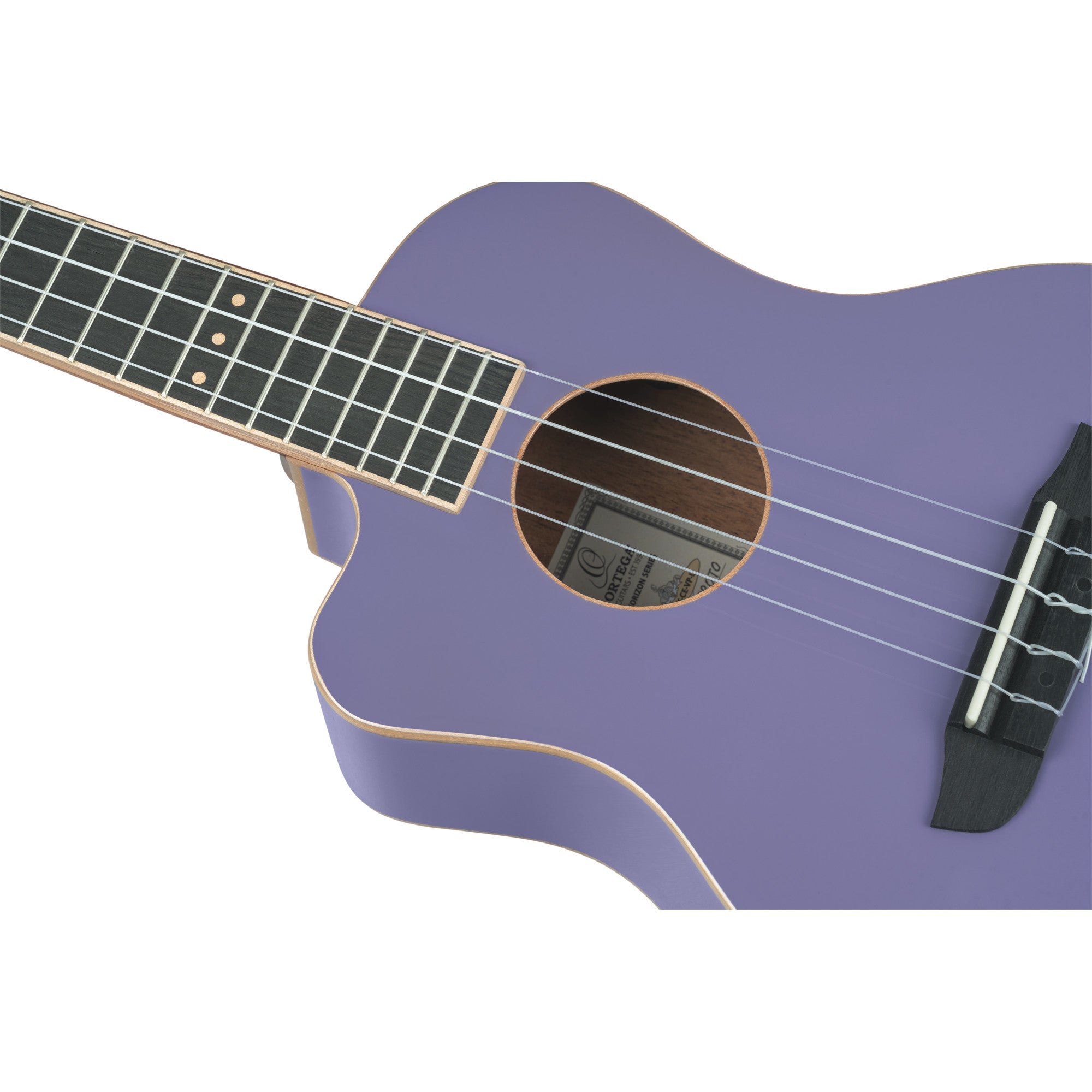 Ortega Horizon Series RUHZT-CE-VP-L linkshandige E/A tenor ukelele met gigbag