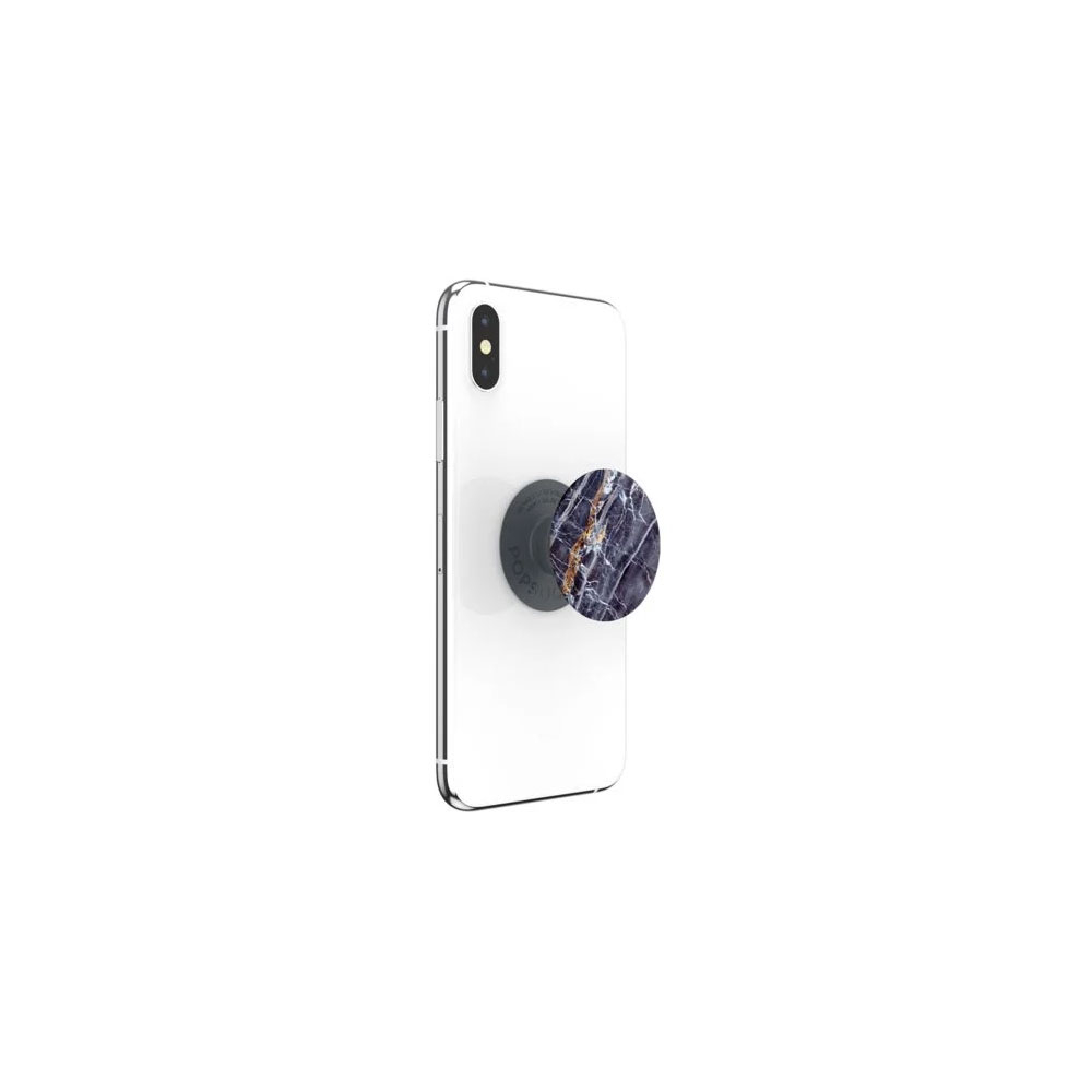 PopGrip Basic Finger Griff Halterung für Smartphones / Tablets (70083) - Gold On Dark Marble