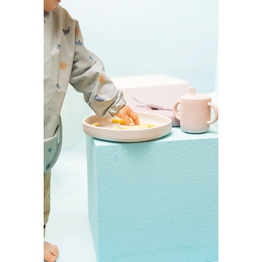 the cotton cloud Teller mit Saugfuss aus Silikon Alfie Jade