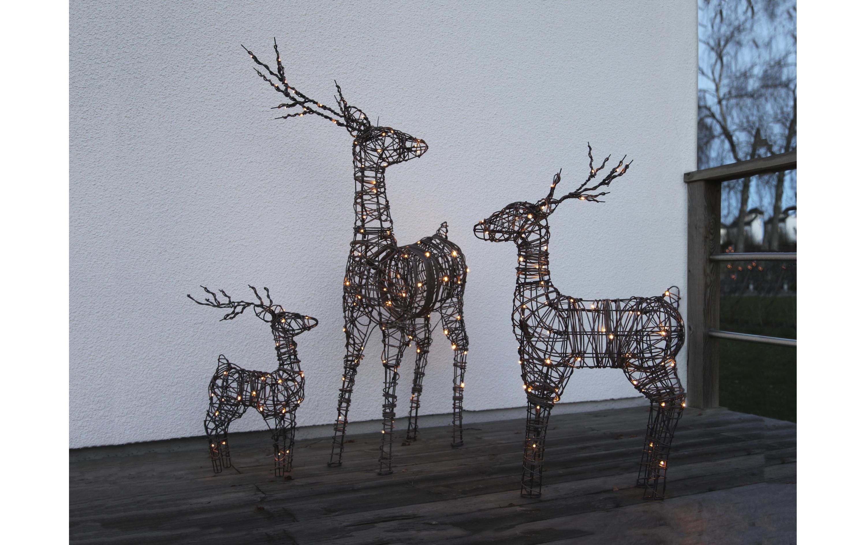 LED-Figur Vixen Rentier, 90 cmLED Weihnachtsdekoration Rentier