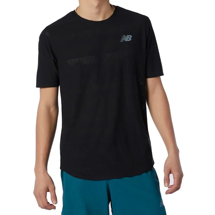 Q Speed Jacquard Short Sleeve Men løbe-T-shirt