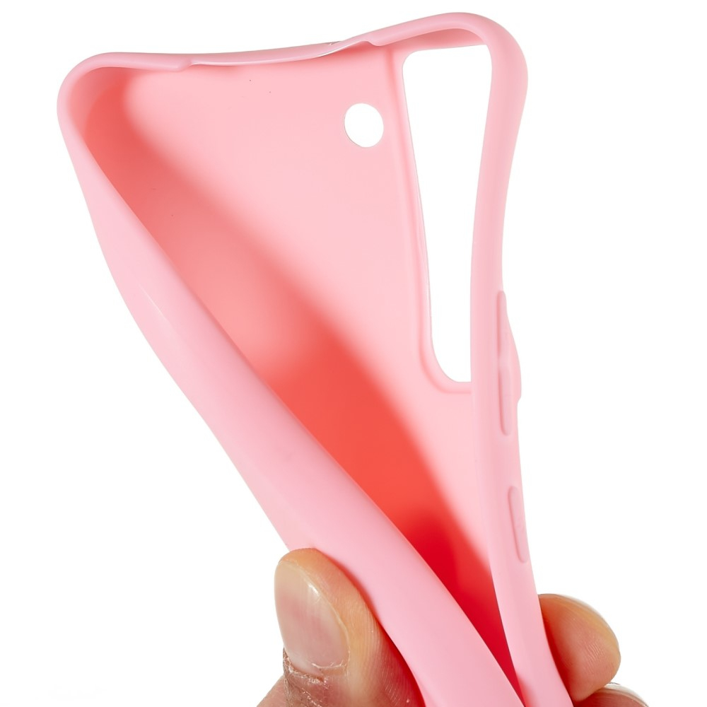 Samsung Galaxy S22 5G Gummi Case Hülle mit Kameraschutz - Rosa (Matt)