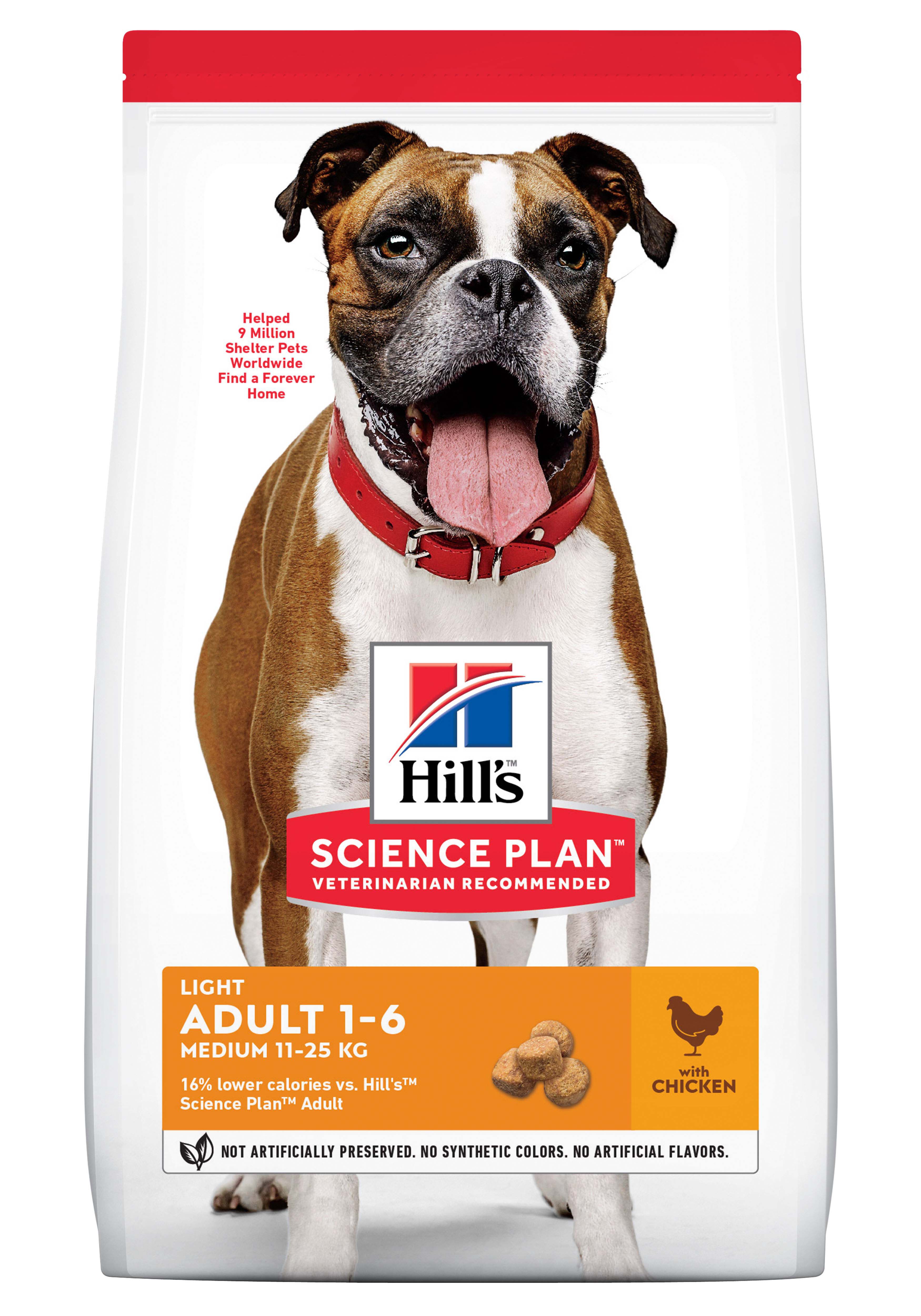 Hill's Science Plan Adult Light - Hondenvoer - 12 Kilogram - kip