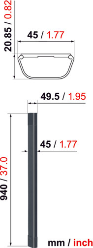 Vogel's CABLE 4 Kabelgoot Wit