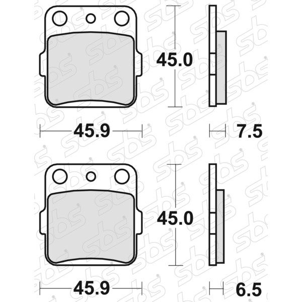SBS - Plaquettes de frein 562 HF