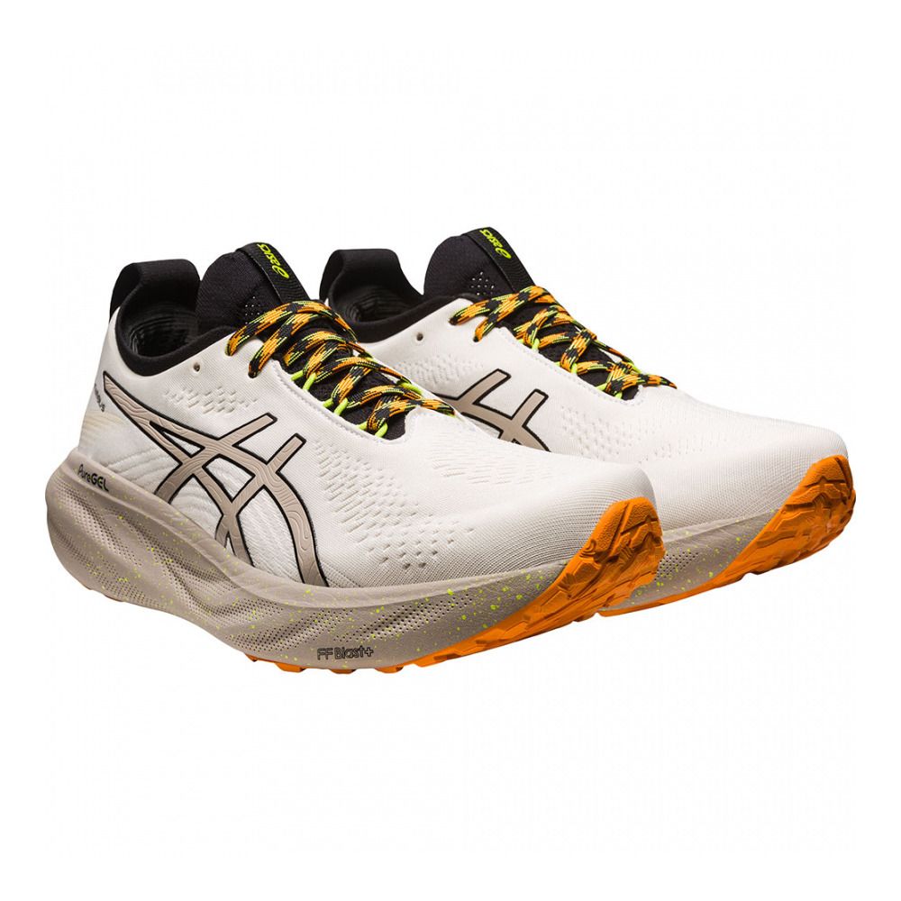 Asics GEL-NIMBUS 25 TR - Chaussures running Homme nature bathing/neon lime