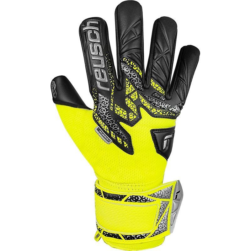 Reusch Gants de Gardien Attrakt Gold X NC GK:LAB - Jaune/Argenté/Noir Enfant