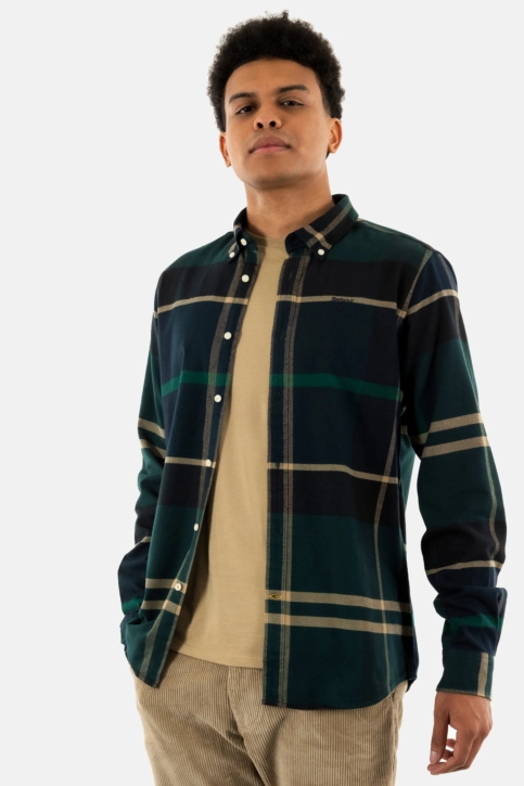 Chemise barbour iceloch tailored shirt tn23 green loch