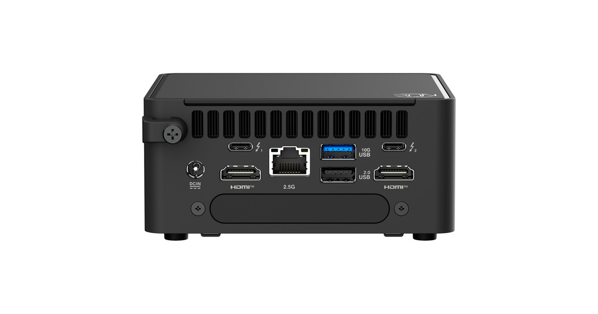 ASUSNUC 15 Pro Tall Kit RNUC15CRHC500002 barebone  (Zwart | Core 5 210H | Intel Graphics)