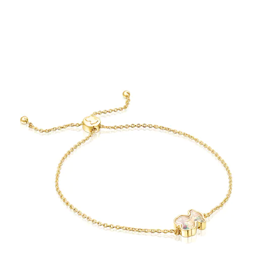 Pulseira Areia com banho de ouro 18k sobre prata e múltiplas pedras preciosas.