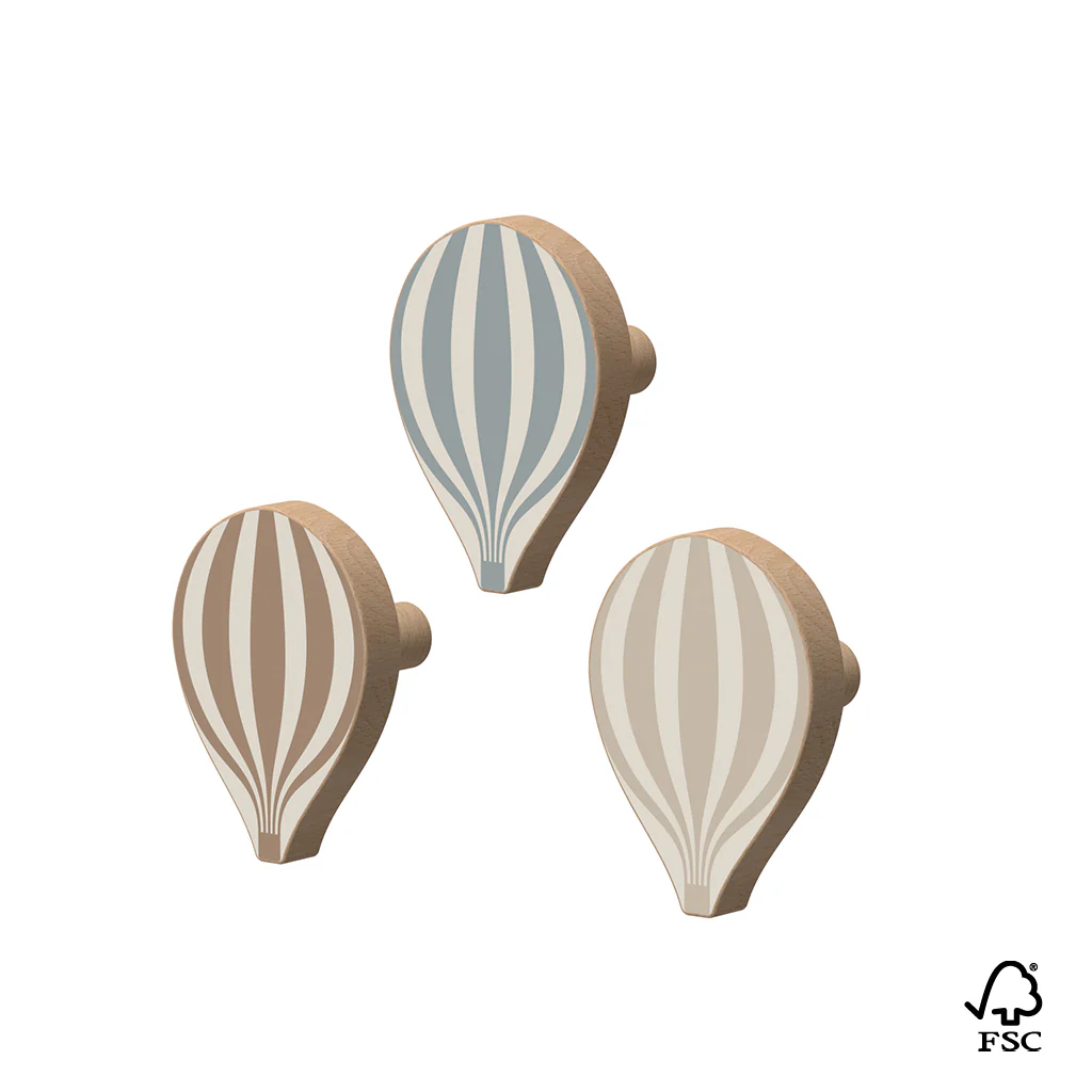 Træknager Luftballon, 3-pack - FSC 100%