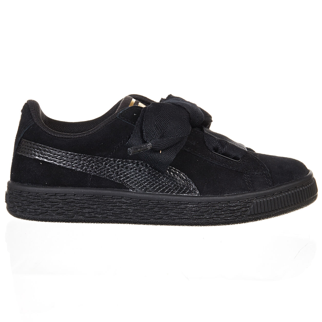 Puma Baskets en Velours de Cuir Ps Suede Heart noires