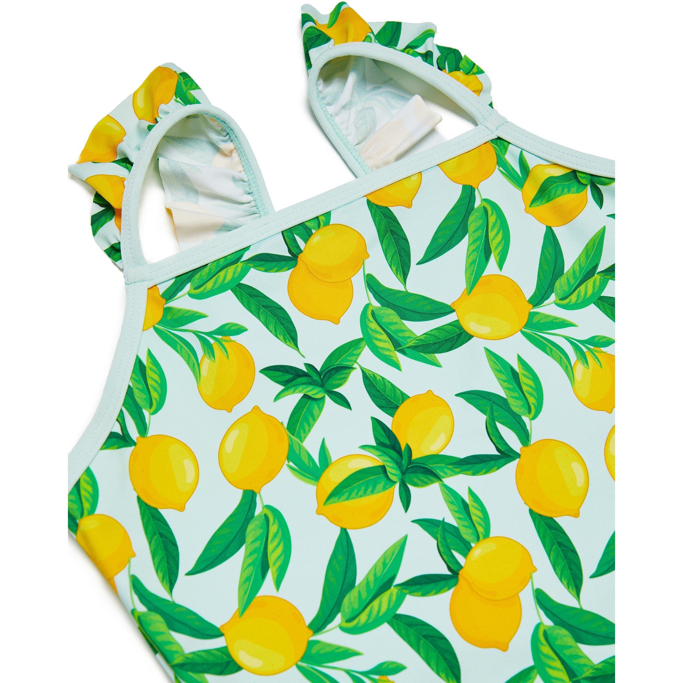 Threadbare Lemon Swimsuit and Hat Juniors