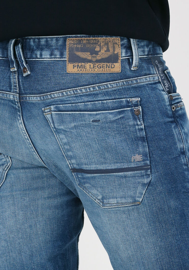 PME LEGEND donkerblauwe pme legend slim fit jeans skymaster royal blue vintage