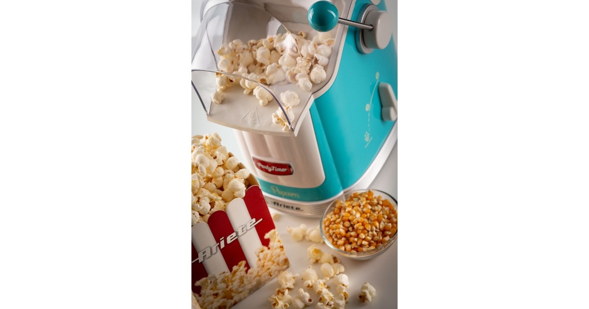 ArieteParty Time Pop Corn maker 2958/01 popcornmaker  (Lichtblauw)