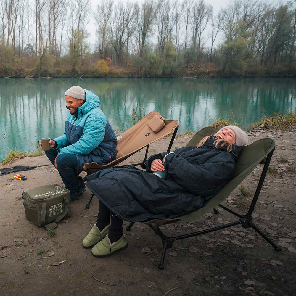 BusBoxx Defthike faltbarer Campingstuhl Hängematten Style Reclining Chair Grün