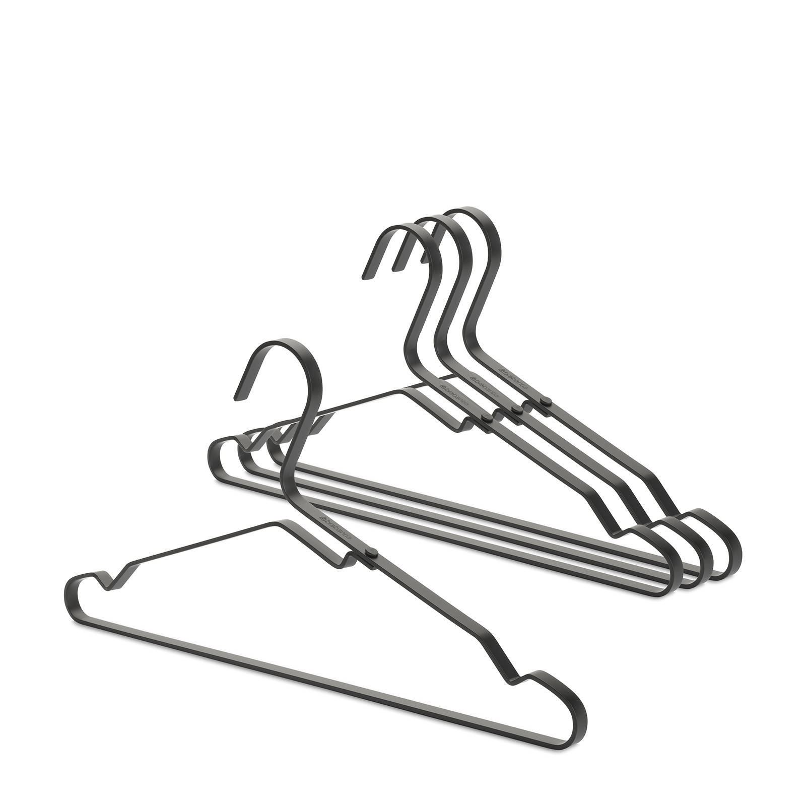 Brabantia Kledinghangers - 4 stuks - Black