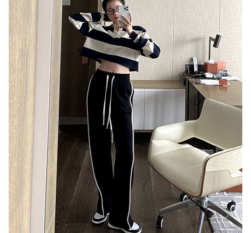 Everose - Hoge taille wijde joggingbroek