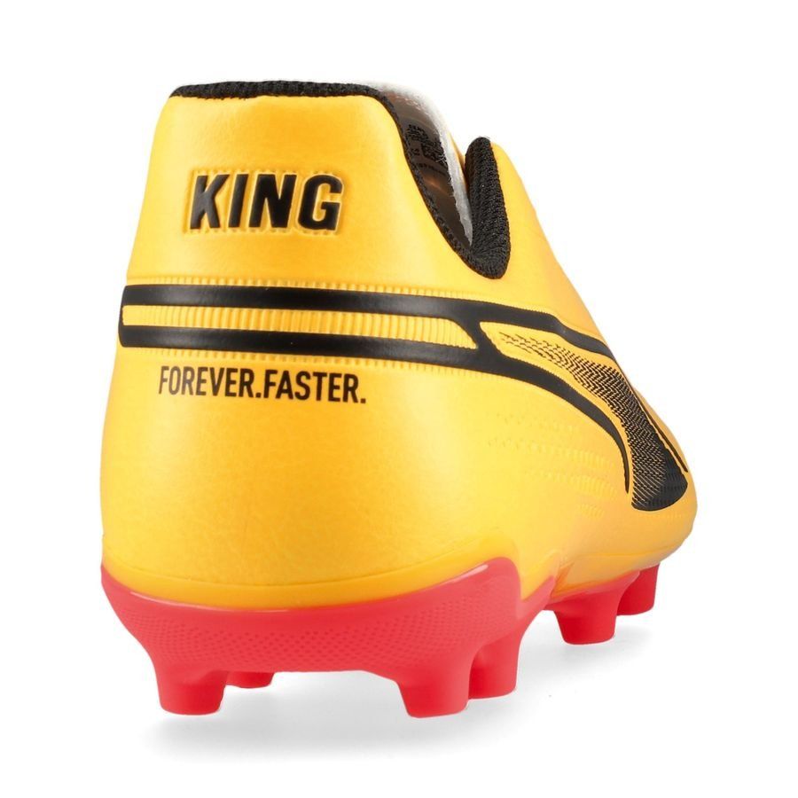PUMA King Match FG/AG Forever Faster - Sun Stream/Noir/Crépuscule Enfant
