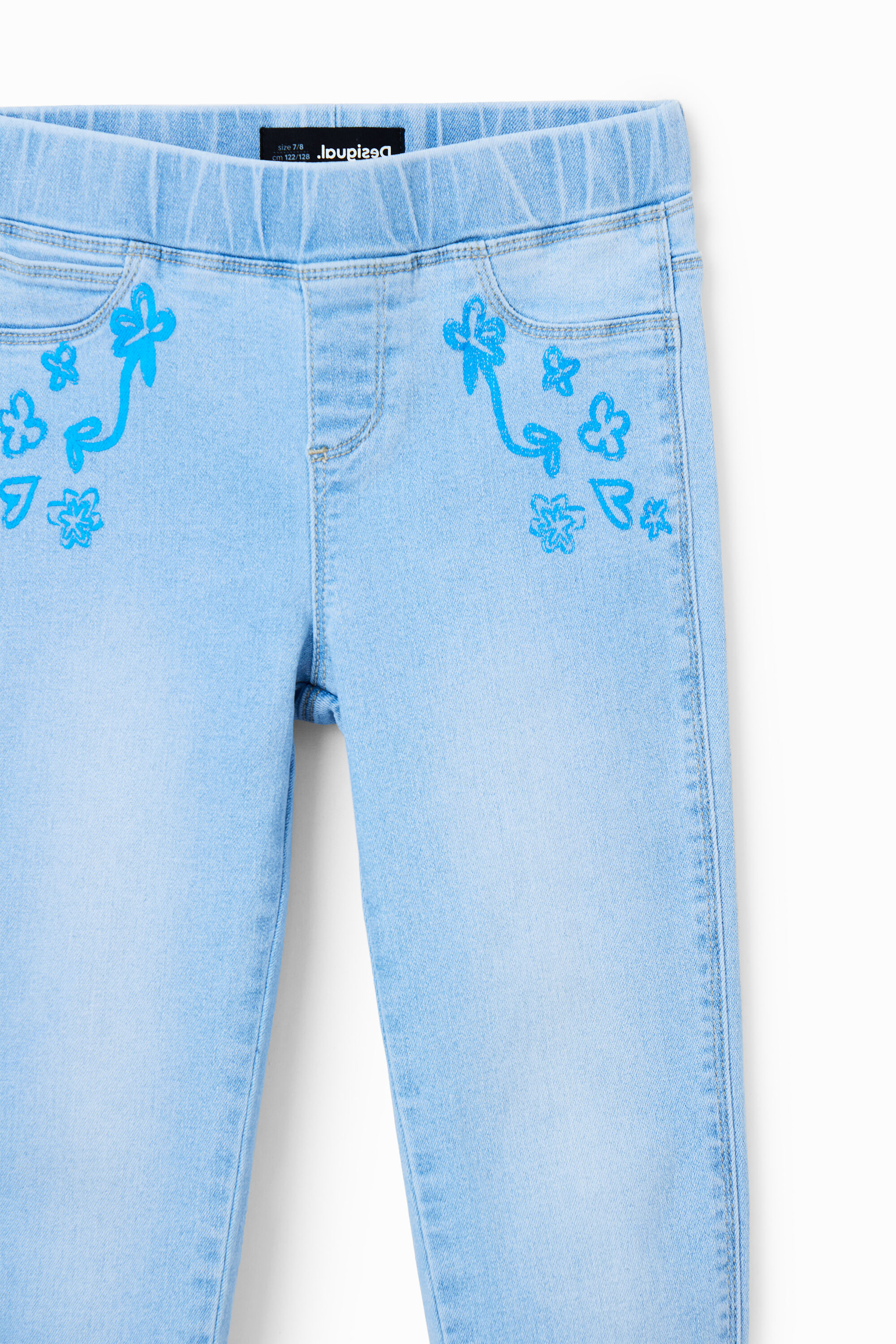 Legging en jean paillettes