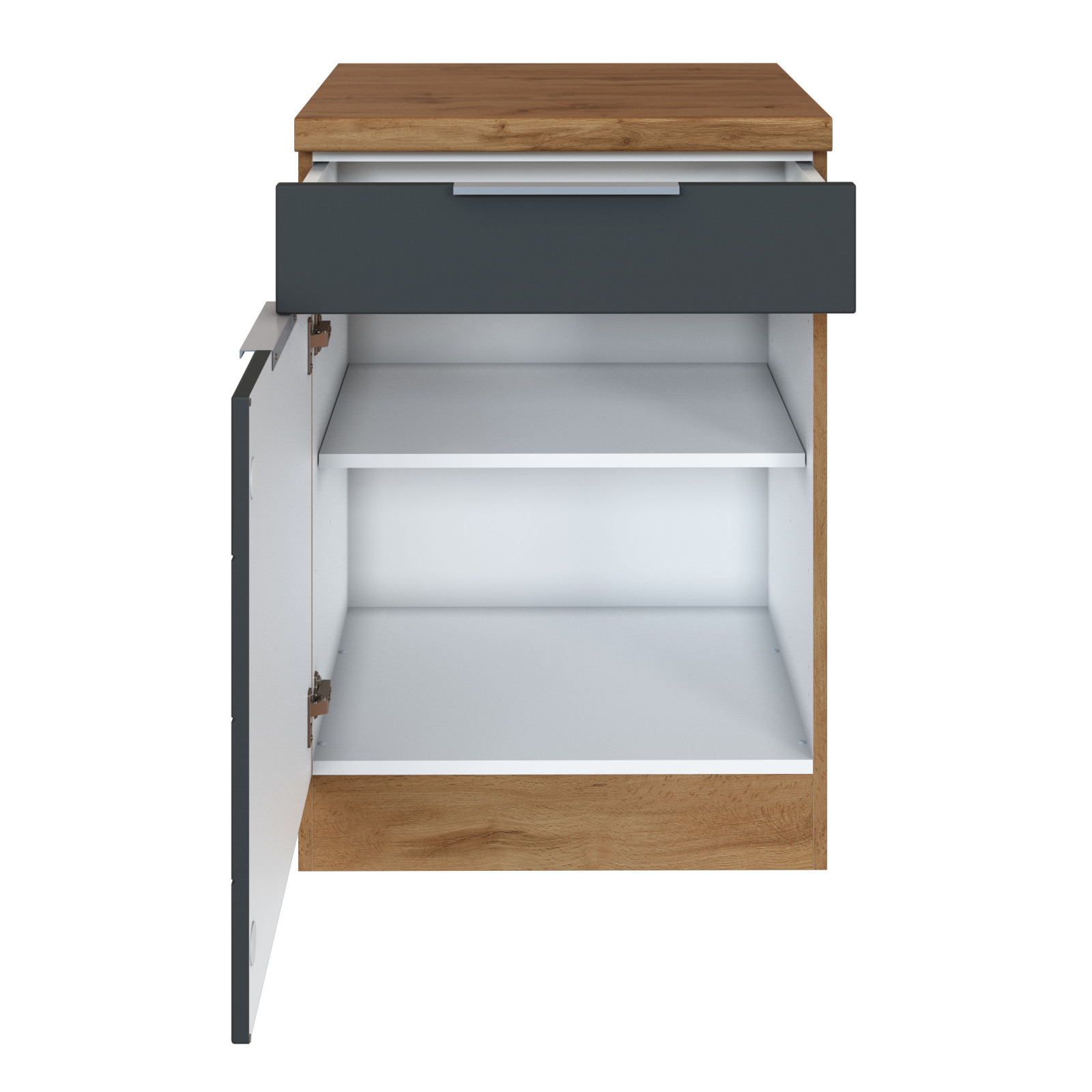 Anrichte FLORENZ - Wotaneiche-grau matt - 60 cm