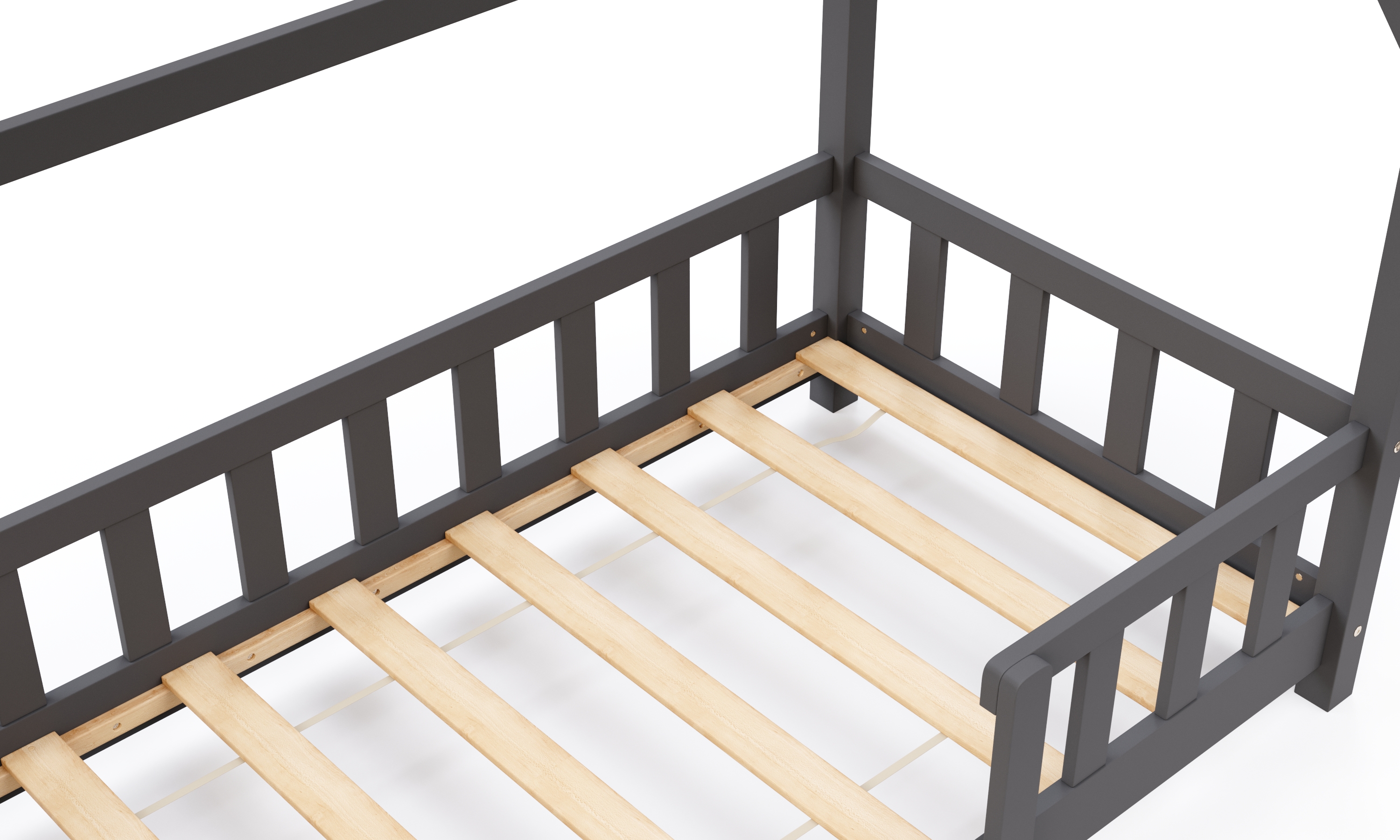 Kinderbett MAISON 70 x 140 cm anthrazit