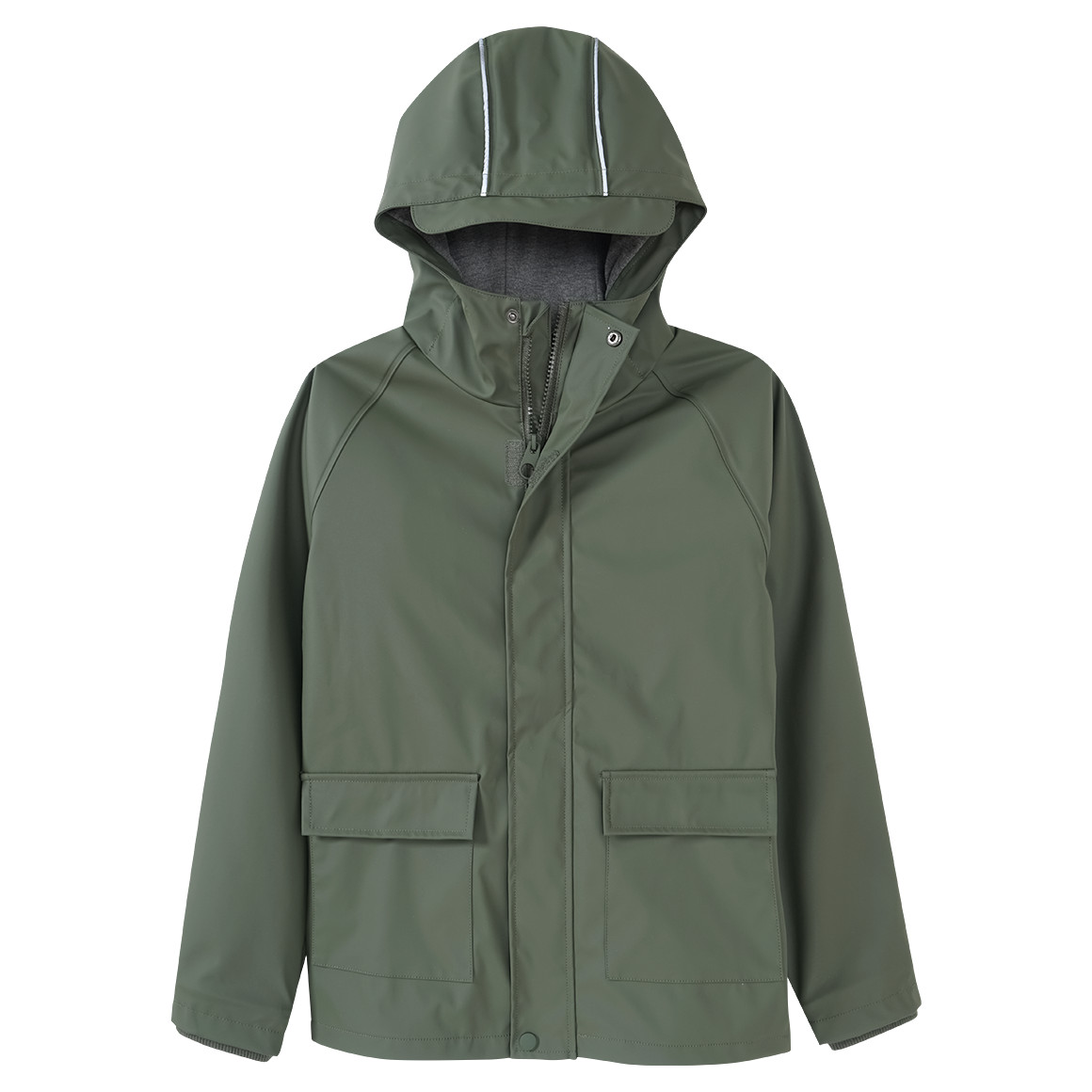 Famy Kinder Regenjacke mit Beschichtung dunkelgrün