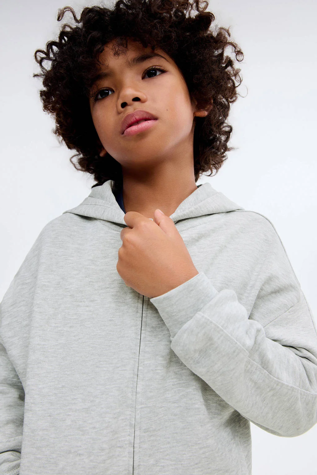 Mango Kids sweatvest grijs