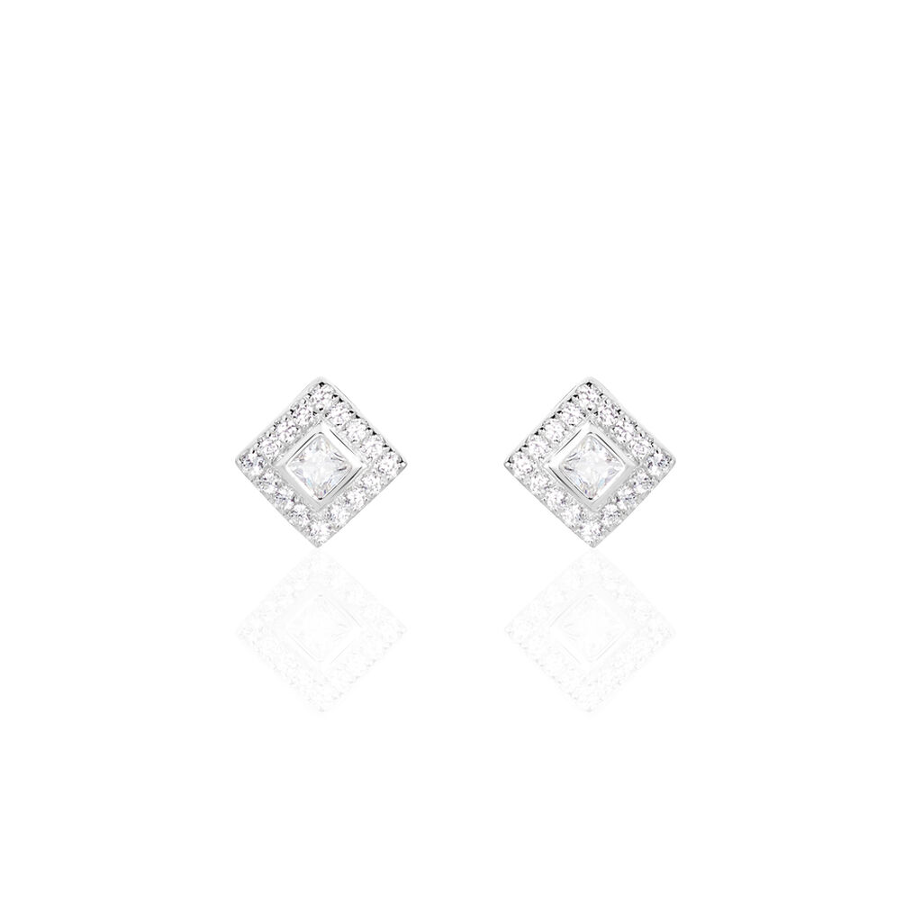 Boucles D'oreilles Pendantes Marie-elsa Argent  Oxyde De Zirconium