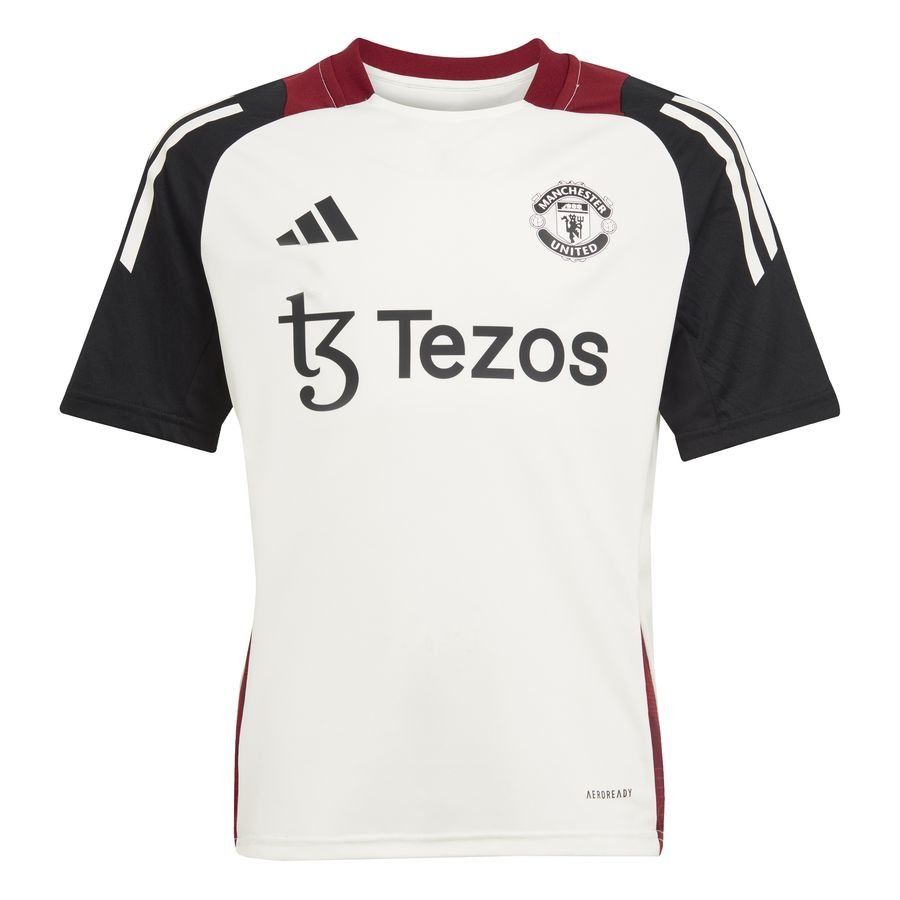 Manchester United T-shirt d'Entraînement Tiro 24 - Blanc/Noir Enfant