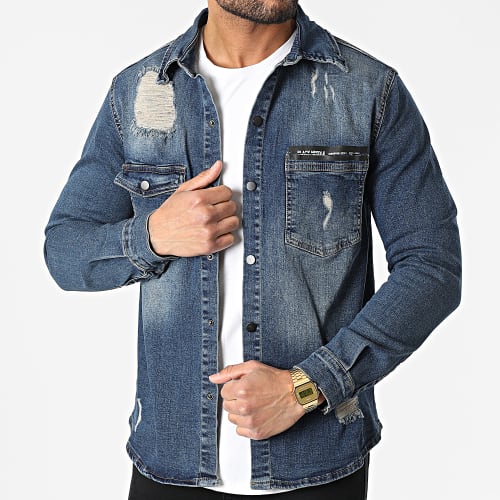 Surchemise BN-3730 Bleu Denim