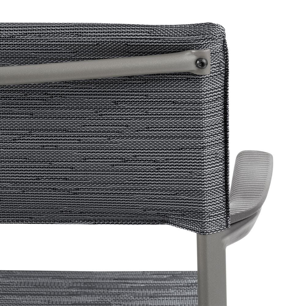 Gartenstuhl Oron Batyline® Duo Grau Obsidian-Titane