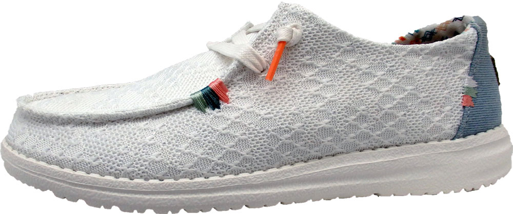 Mokassin Wendy Boho white crochet von Heydude