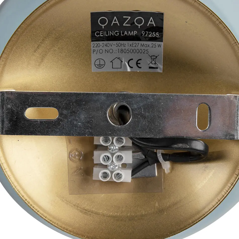Qazqa plafondlampen pallon turquoise e27