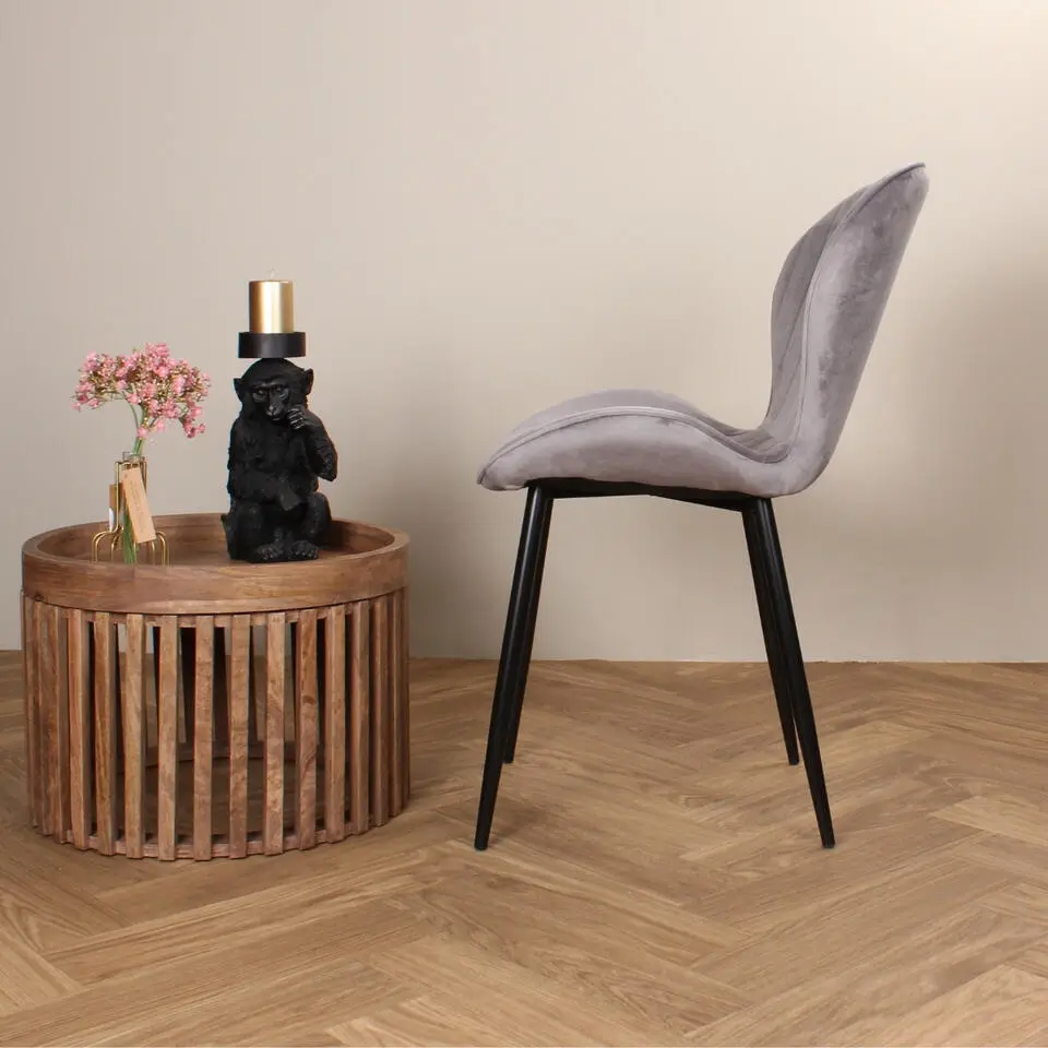 DS4U - Giulia eetkamerstoel velvet grijs