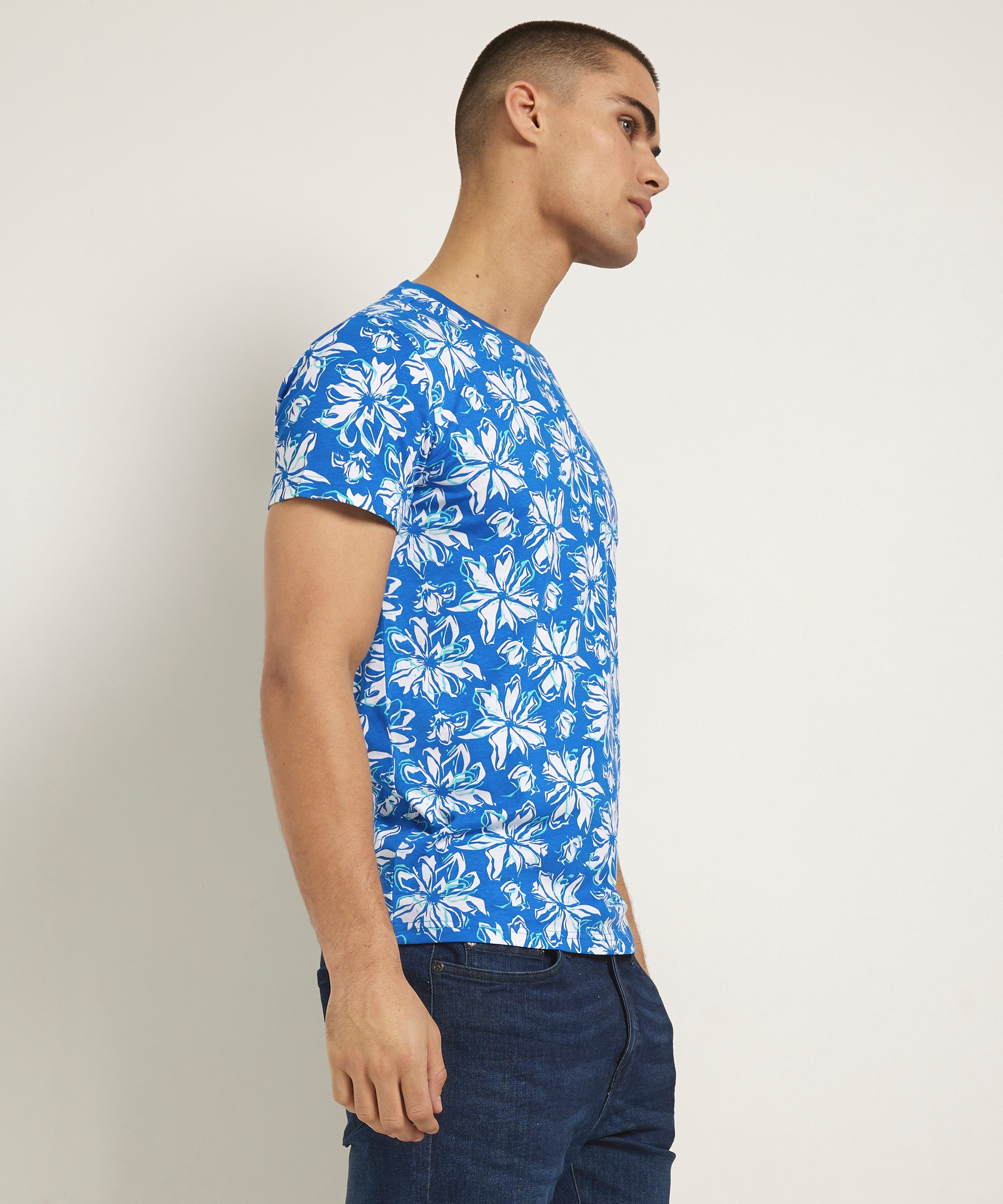 jersey t-shirt bloemenprint