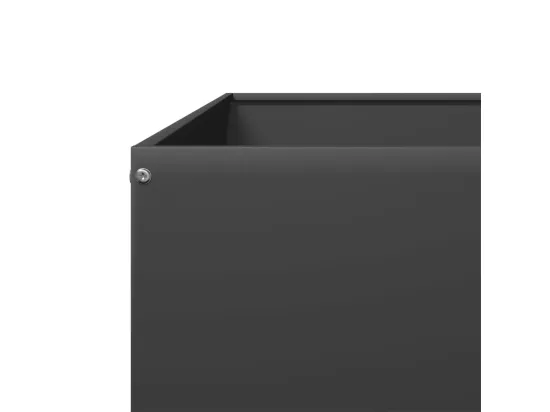 Jardinière bac lit surélevé noire 100 x 100 x 45430 cm 02_0039257
