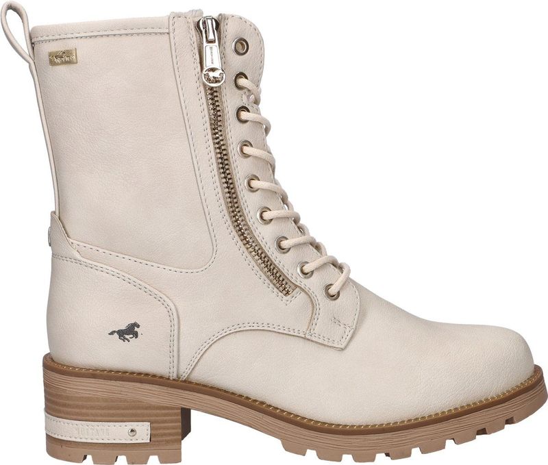 Mustang - Veterboots - Imitatieleer - Met Gouden Accenten - Dames