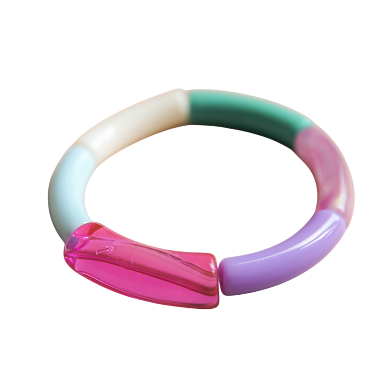 Armband Tube Tia pink lila grün blau