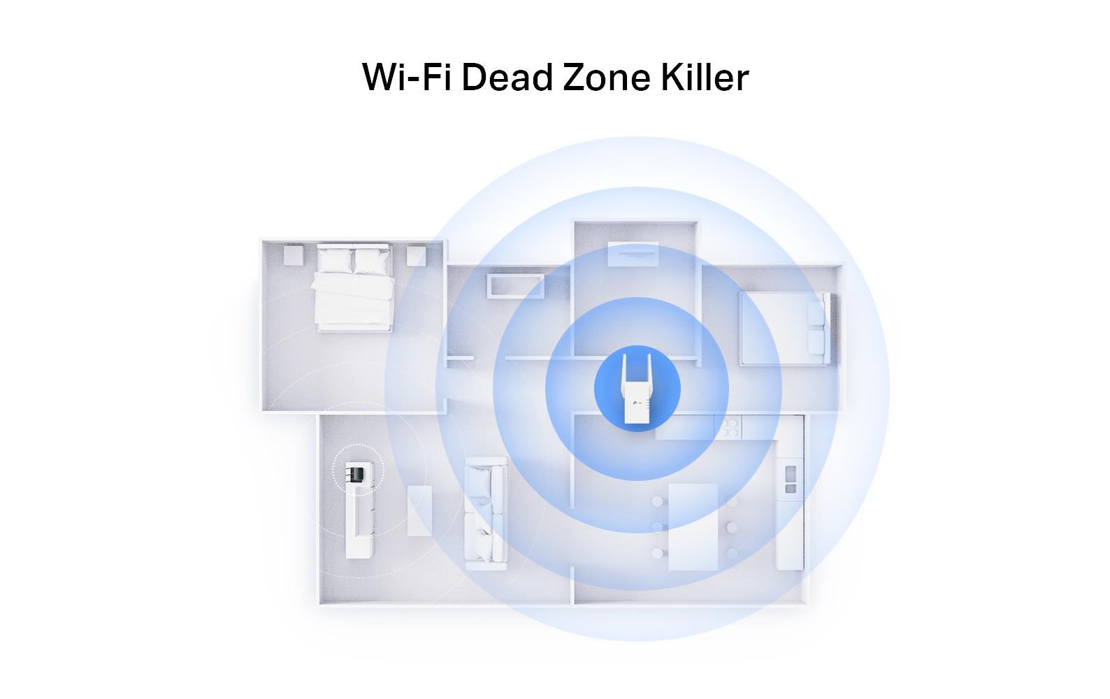 WLAN-Mesh-Repeater RE705X Wi-Fi 6TP-Link AX3000 Wi-Fi 6 Range Extender