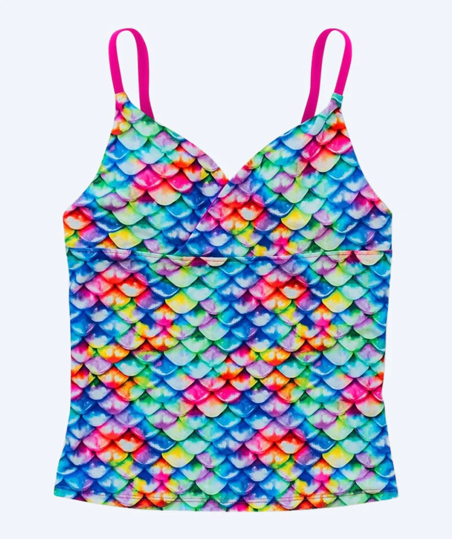 Fin Fun tankini top til piger - Rainbow Reef