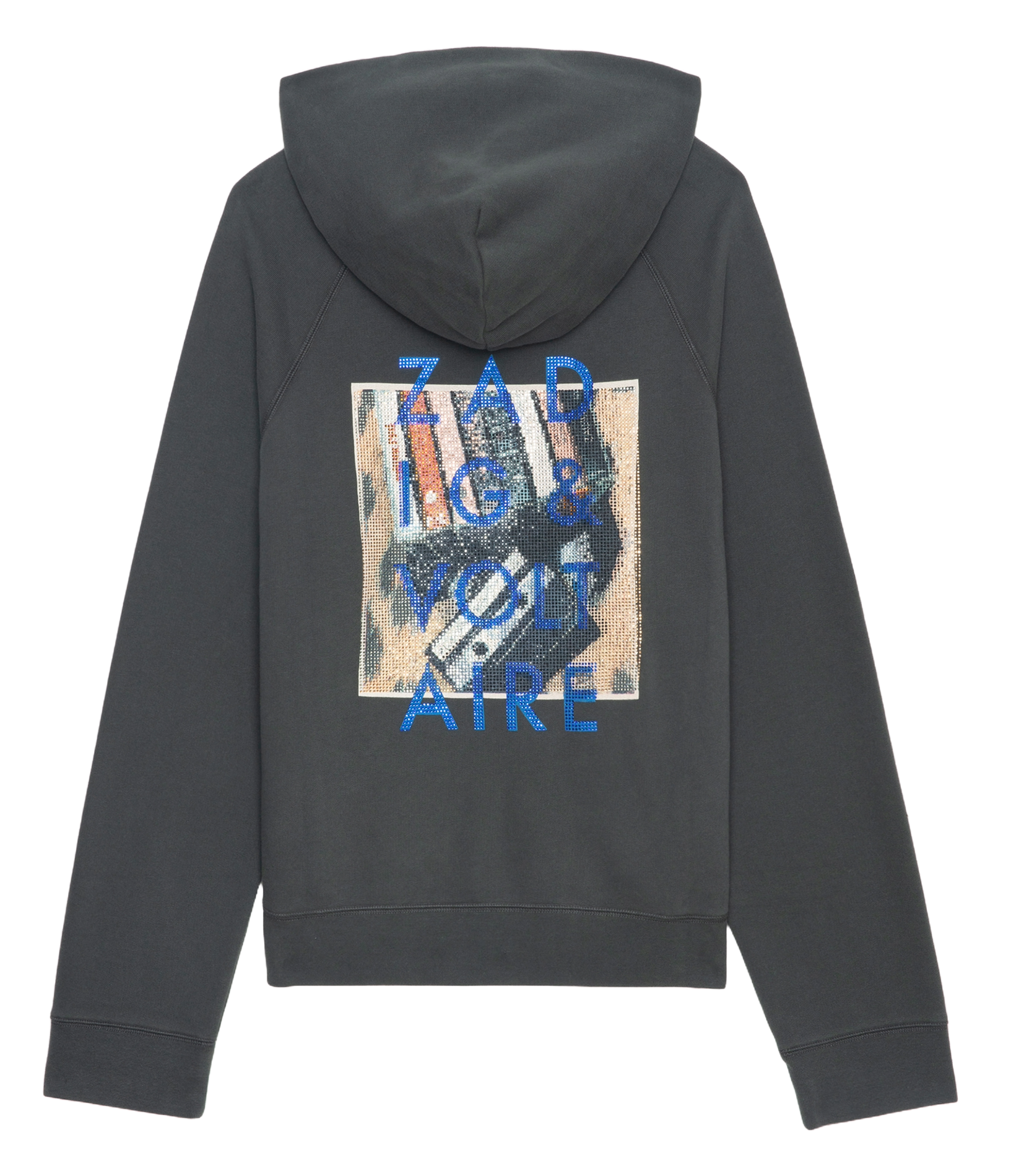 GEORGY - Sweat droit en coton mélangé | Gris