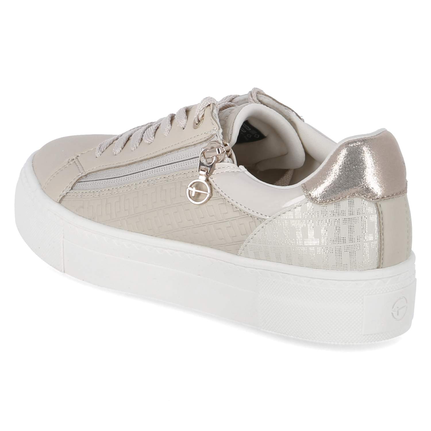 Tamaris Low Sneaker - ivory/gold