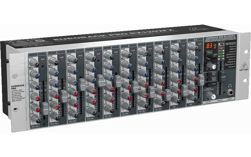 Mischpult RX1202FX V2<br>12-Kanal Line-Mixer