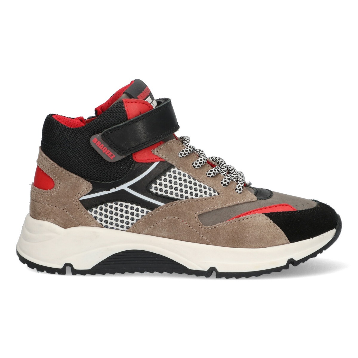 Fabio Flow - Hoge Sneakers Braqeez Rood