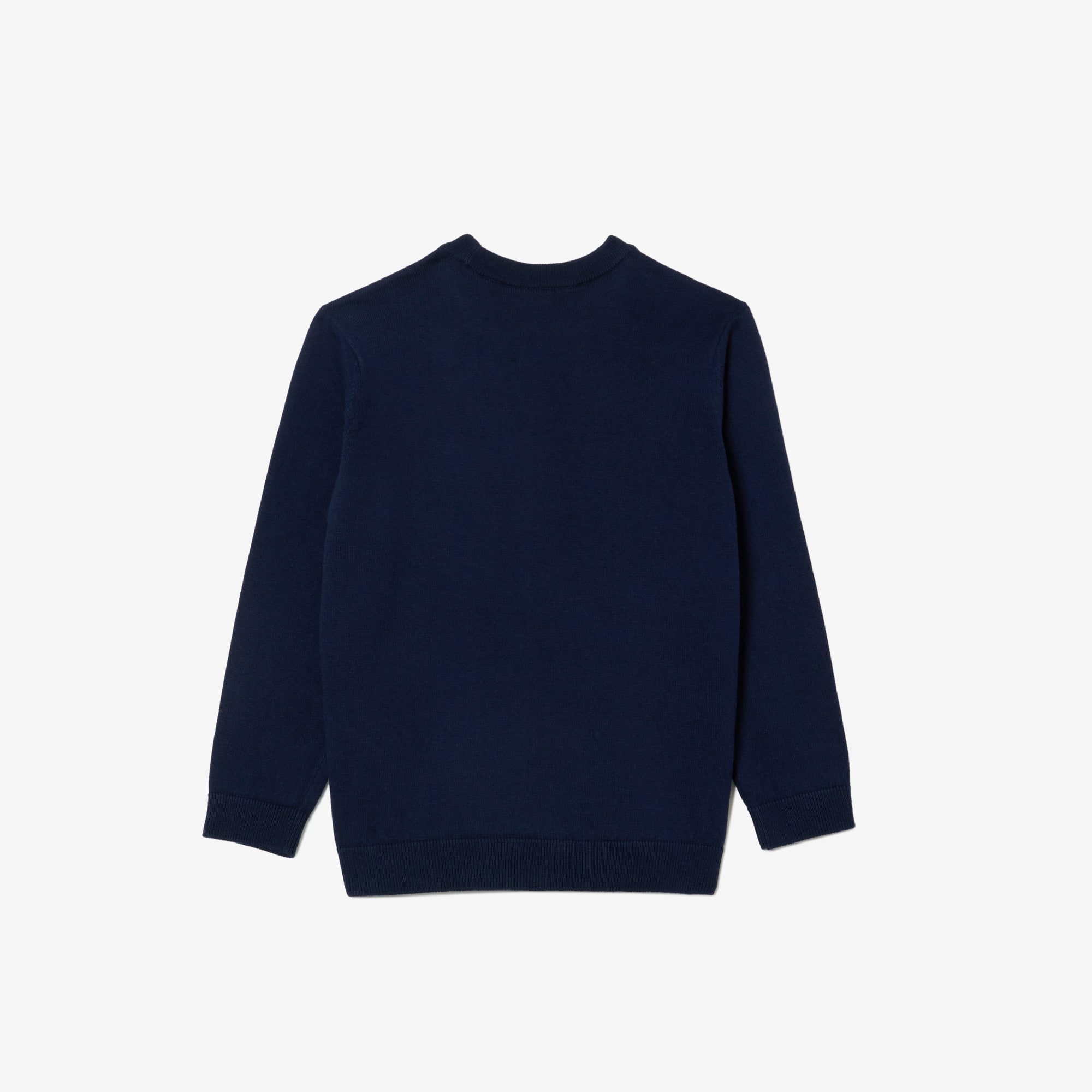 Pull en jersey de coton et laine mérinos Pullovers & Sweatshirts - Bleu - Lacoste - Enfant