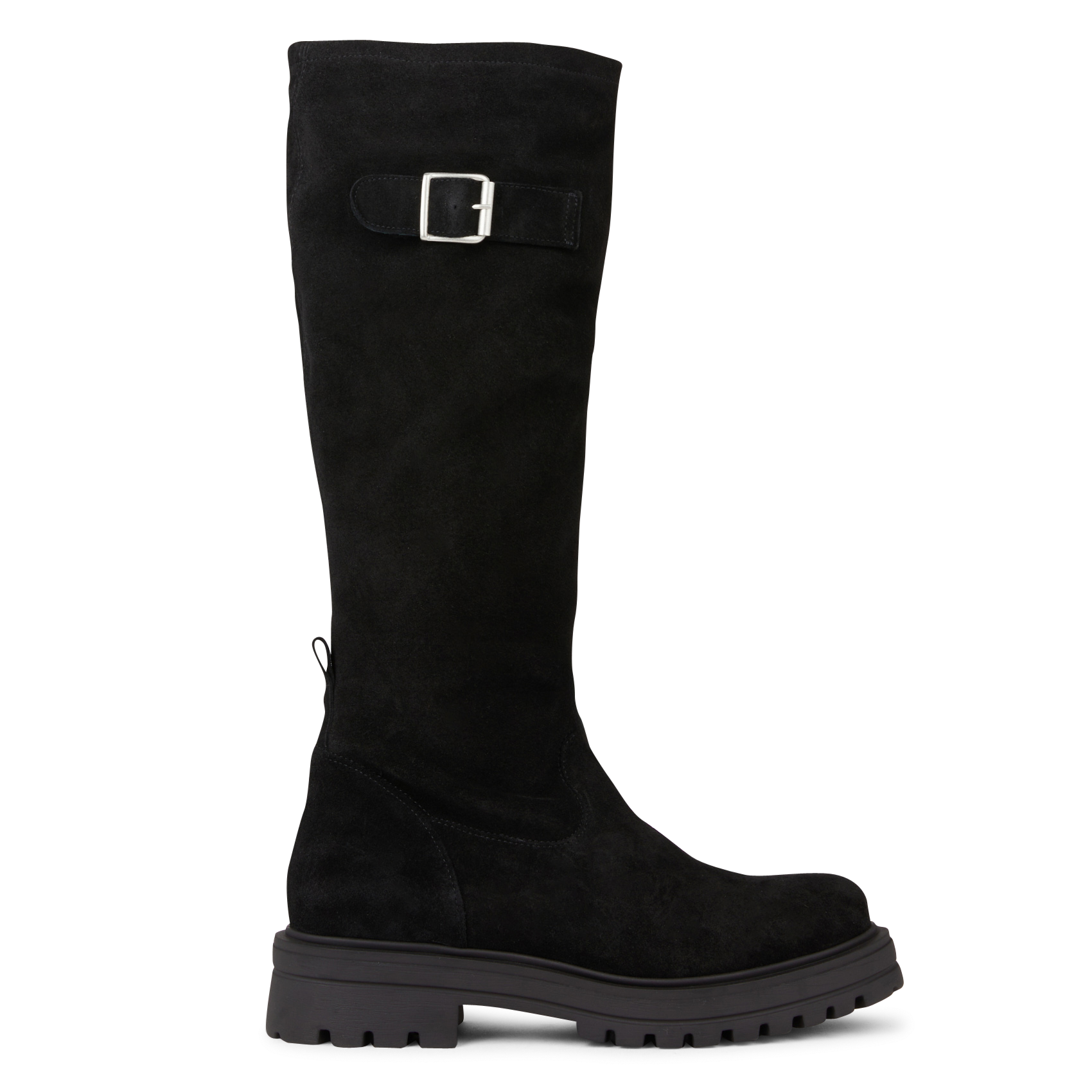 Bottes en cuir velours | Noir