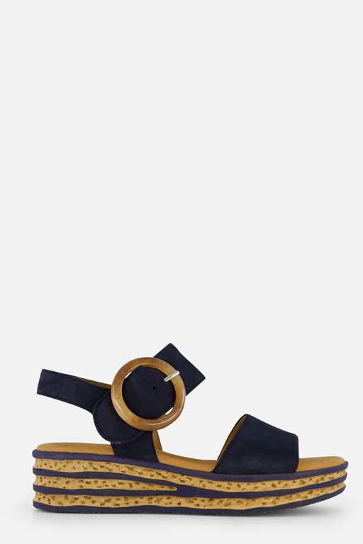 Gabor Sandalen blauw Nubuck