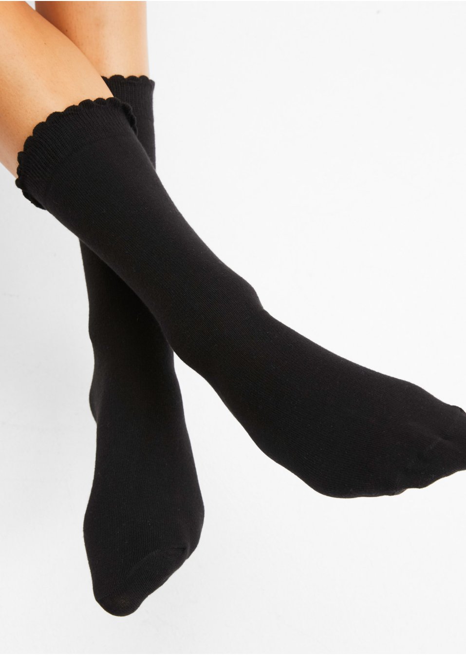 Lot de 7 paires de chaussettes avec bord ondulé